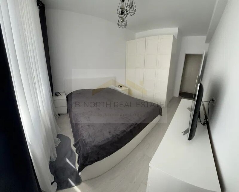 Doua camere, apartament open space de inchiriat, 55 mp, etaj 5